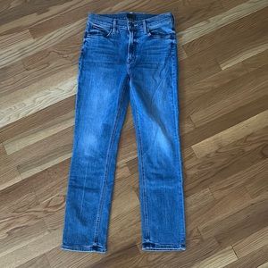 Mother mid rise dazzler ankle jeans